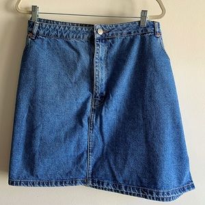 ASOS Curve High Waisted Denim Skirt